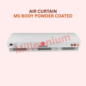 Air Curtain with MS powder-coated body used for preventing dust, insects, and temperature loss in commercial and industrial entrances