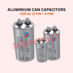 Aluminium Can Capacitor for AC (2 Pin and 4 Pin) – High Efficiency Motor Start Capacitor