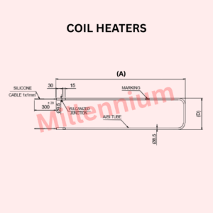 Coil Heater installed on cooling coils and evaporator units to prevent frost formation and maintain efficient cooling performance