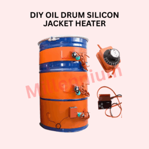 DIY Oil Drum Silicon Jacket Heater wrapped around an oil drum for efficient and uniform heating