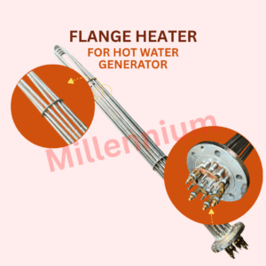 Flange Heater for Hot Water Generator by Millennium – High-performance industrial water heating solution.